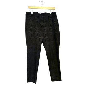 Monsoon Black Patterned / Textured Pants - Womens Size 10